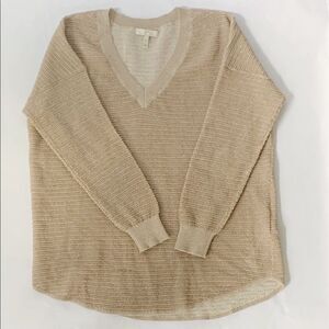 Joie V Neck Gold Sweater